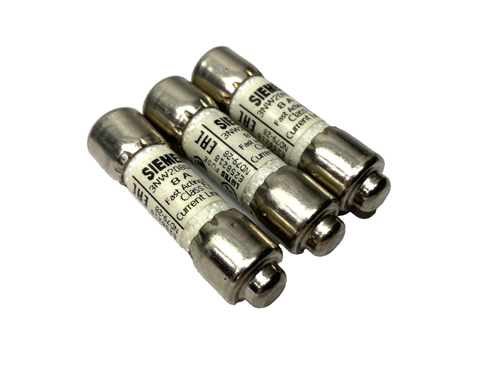 FUSE, CLASS CC, QUICK, 8A, 600VAC