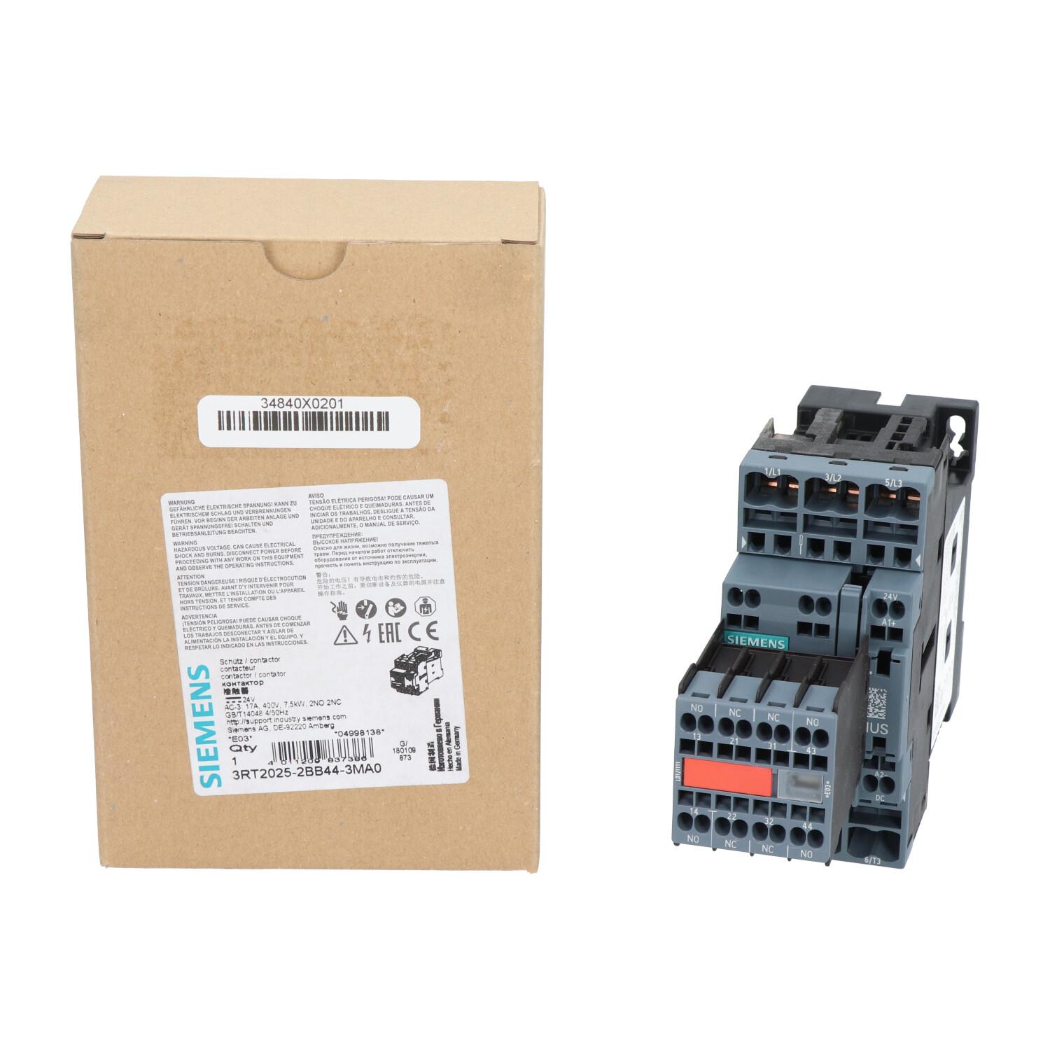 CONTACTOR S0 16A 24VDC 2NO/2NC SPRG