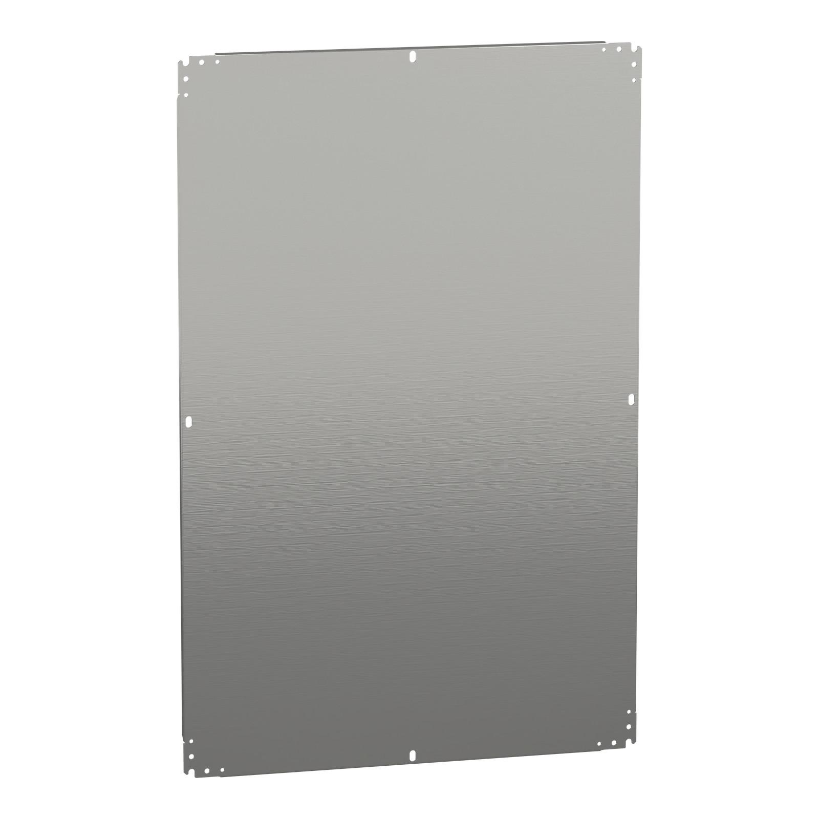 Plain mounting plate H1200xW800mm made of galvanised sheet steel