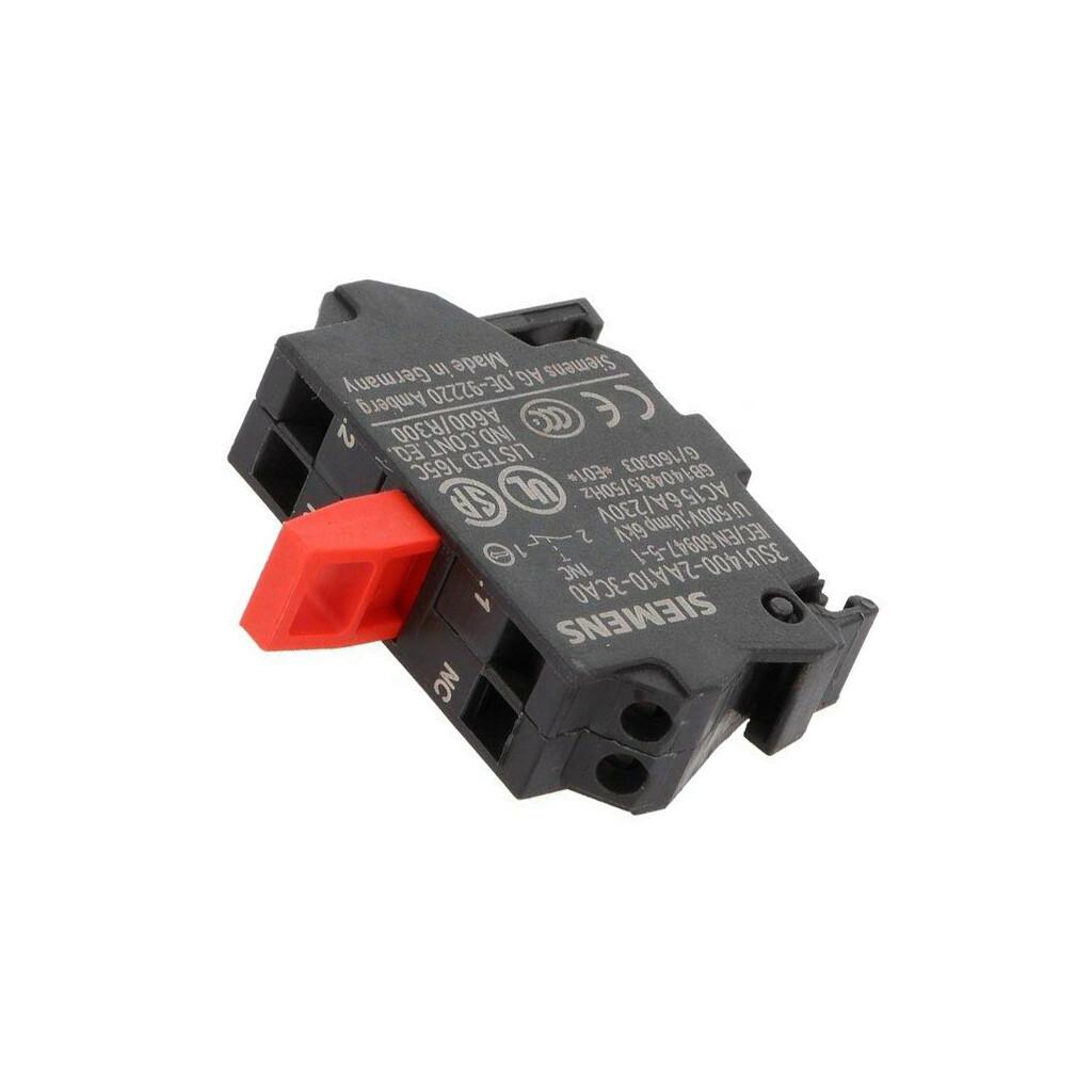 CONTACT BLOCK, 1NC W/CAGE CLAMP, BASE MT