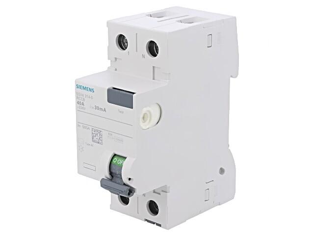 RCCB, Type AC, 40A, 2Pole, 30mA