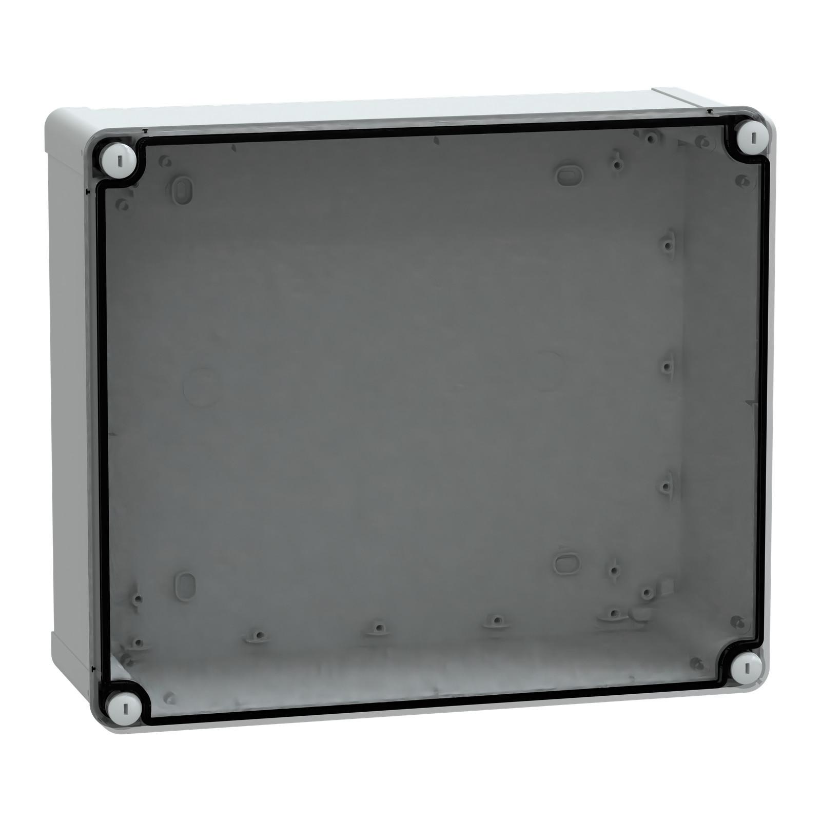 PC box IP66 IK08 RAL7035 Int.H325W275D120 Ext.H341W291D128 Transp.cover H20