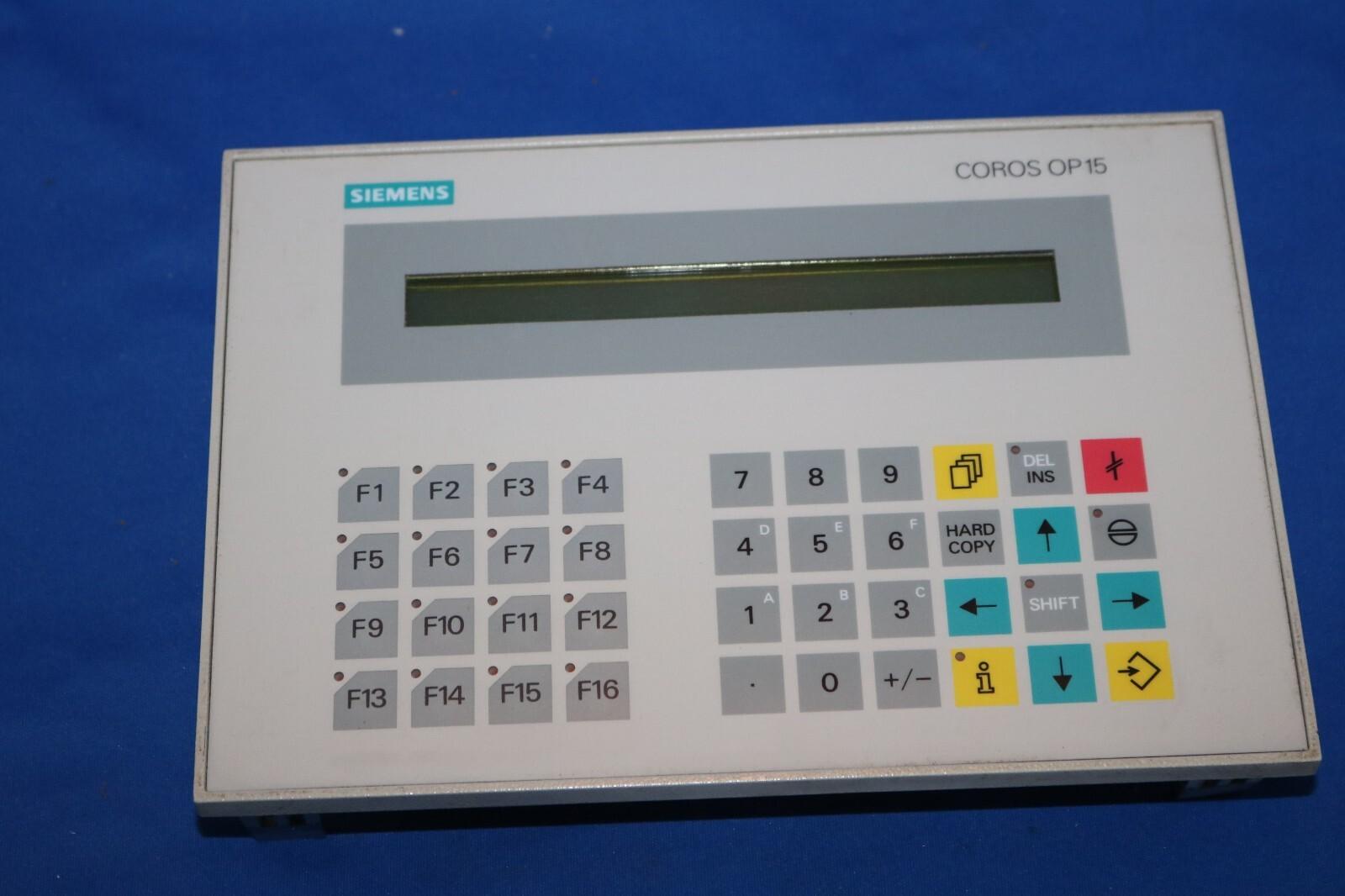 Simatic s5 Siemens 6AV3515-1EB01 Operator Panel Siemens OP15-A OP15