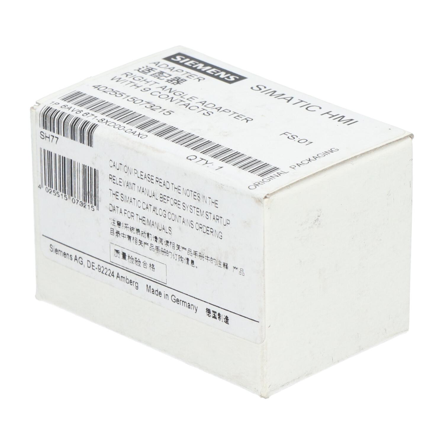 RIGHT ANGLE ADAPTER, 9-POLAR FOR RS485/4