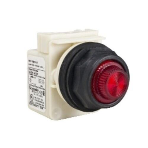 Pilot light, Harmony 9001SK, plastic, polycarbonate, fresnel, red, 30mm, LED red, 208-220V