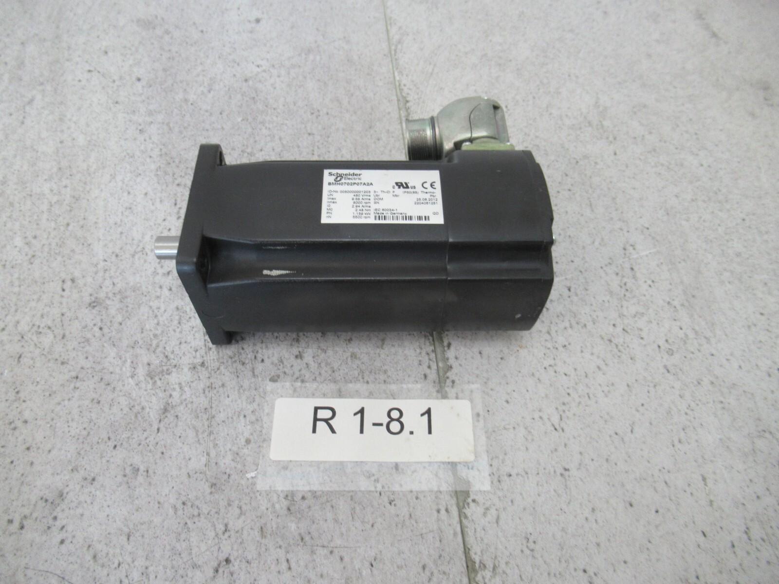servo motor BMH, Lexium 32, 2.5Nm, 8000rpm, untapped shaft, without brake, IP54, 16 multiturn encoder, 3 phases