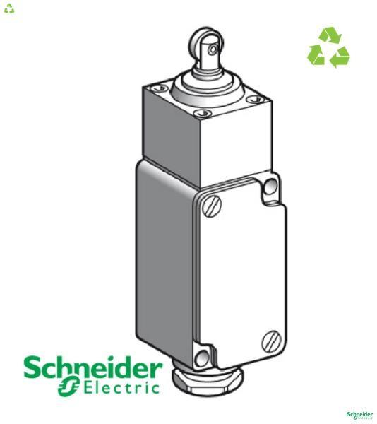 Limit switch, Limit switches XC Standard, XC2 J, steel roller plunger, 1 C/O