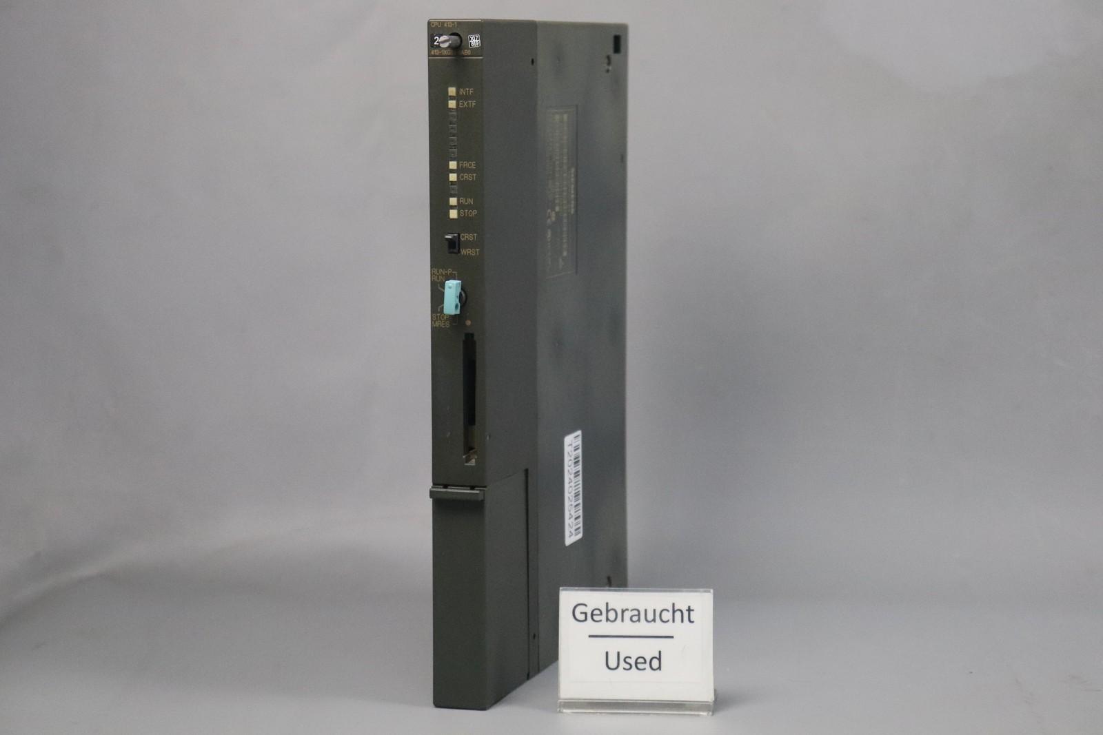 6ES7 413-1XG01-0AB0 Simatic S7 Komm Pièce Unique Ion Pro Zessor