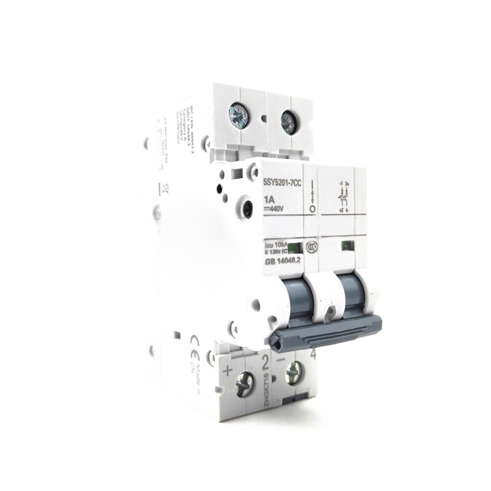 SUP PTOR 5SY5 2P IEC 400V 1A 10K C-TRIP