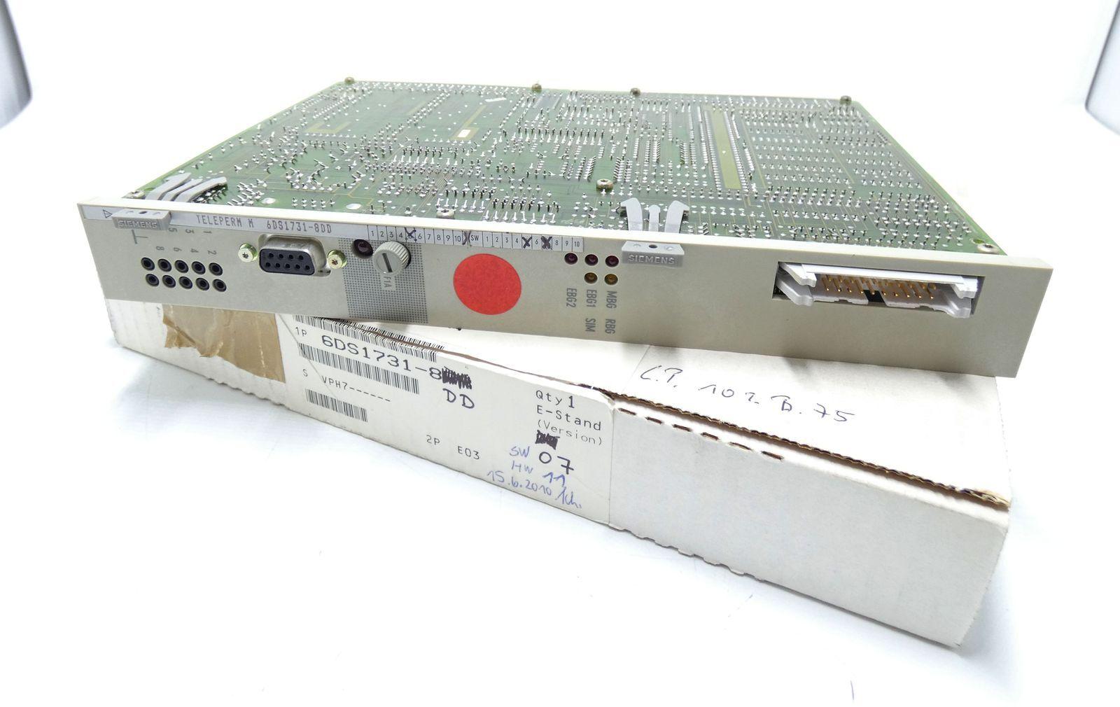 Teleperm 6DS1731-8DD 6DS1 731-8DD E-Stand: SW: Original Packaging-