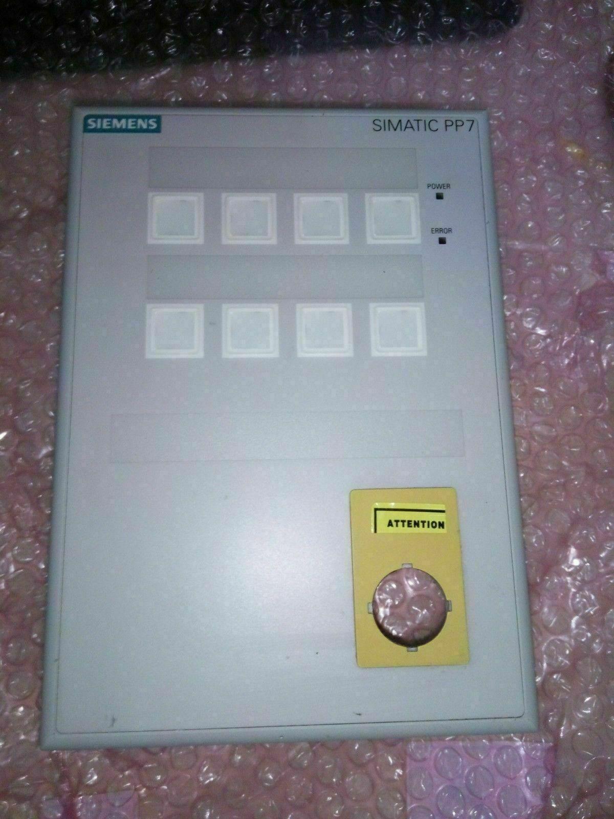 PANNEAU BOUTON-POUSSOIR PP7 6AV3 688-3AA03-0AX0 6AV3688-3AA...