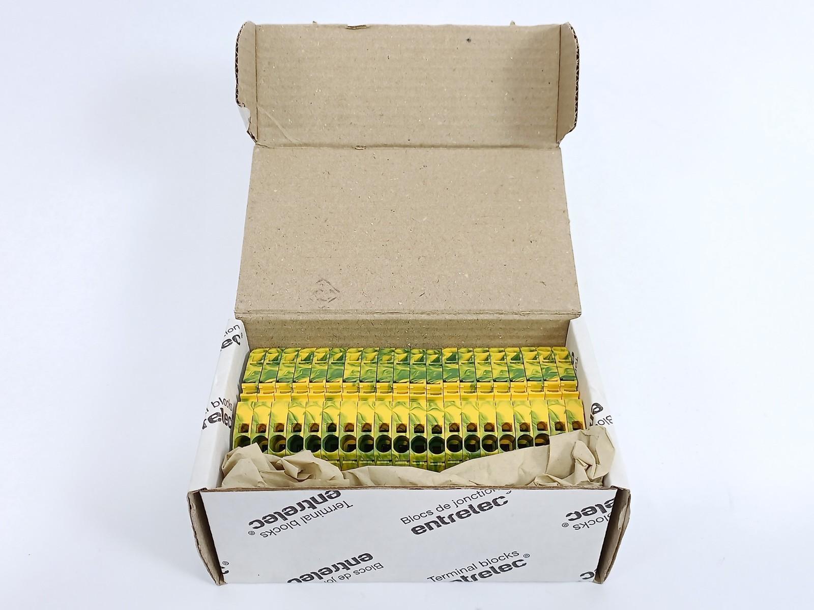ZK4-PE PI-Spring clamp Terminal Block - Ground - Green Yellow