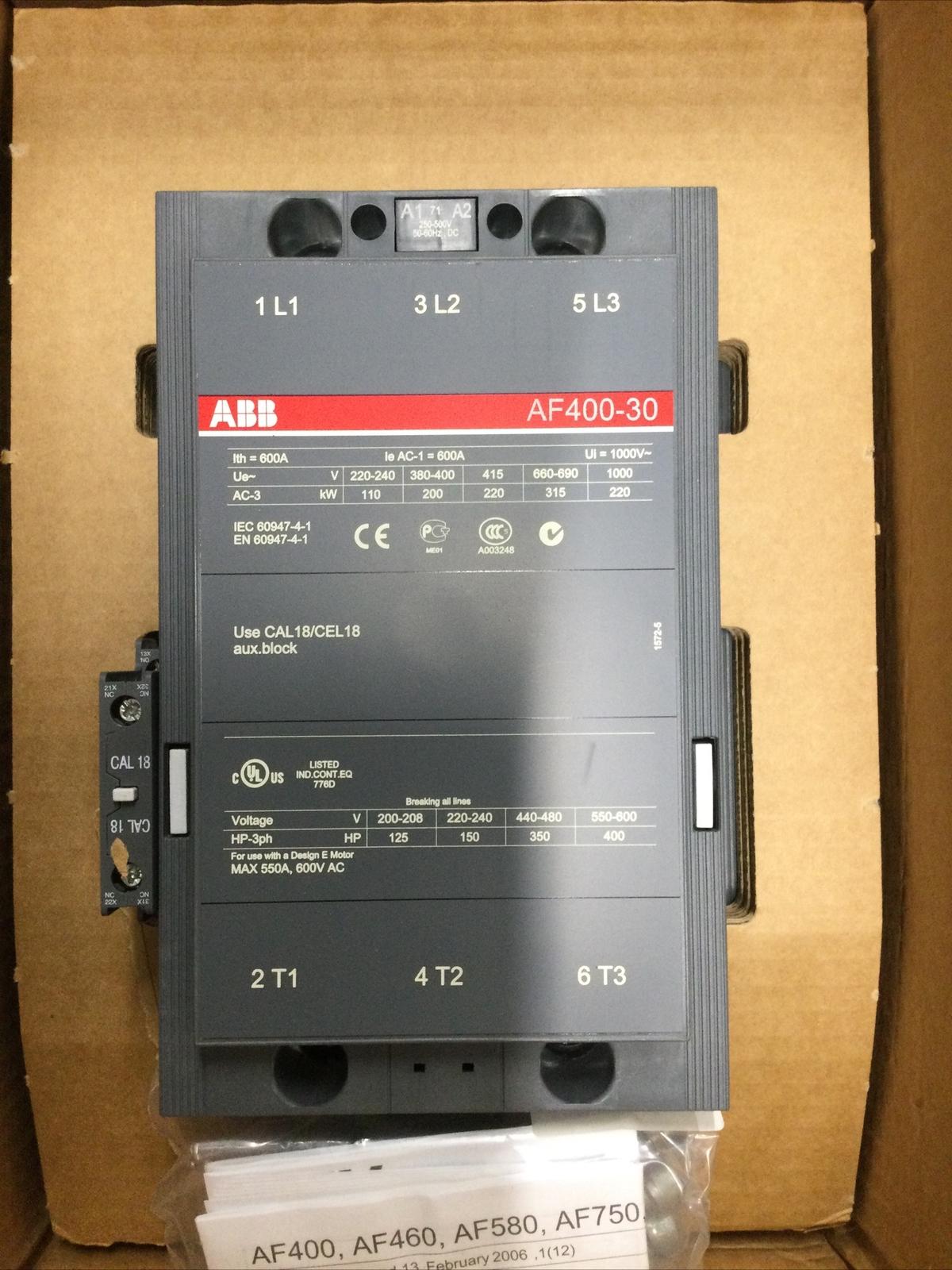 AF400-30-11 250-500V 50/60Hz / 250-500V DC Contactor