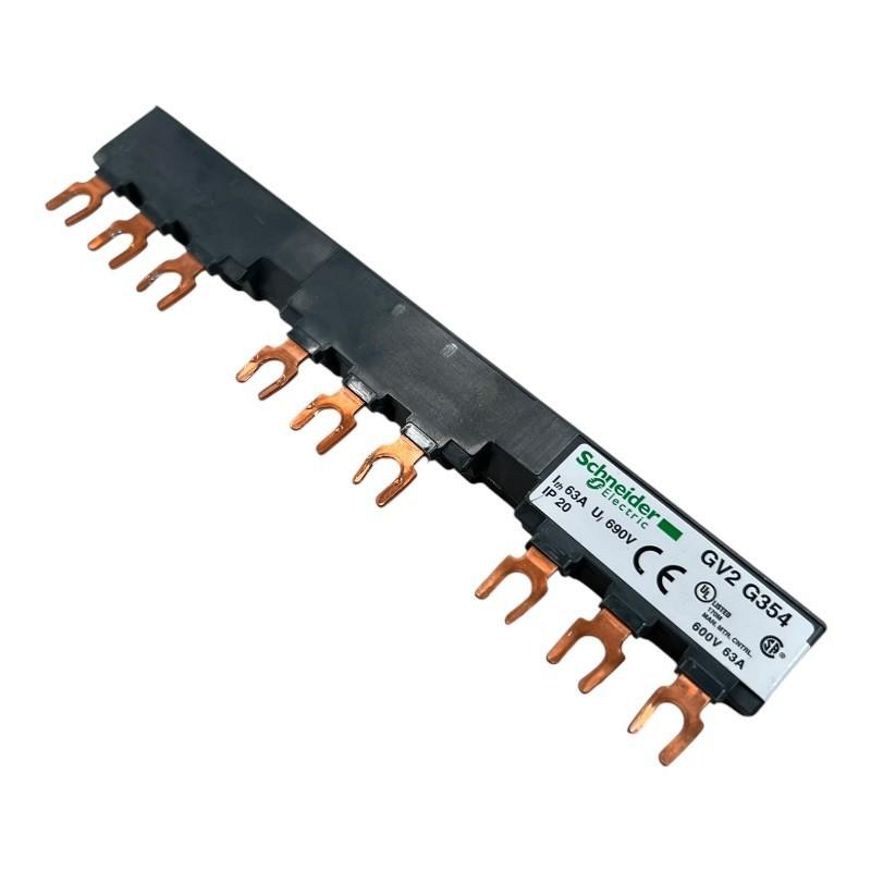 Linergy FT, Comb busbar, 63A, 3 tap-offs, 54mm pitch