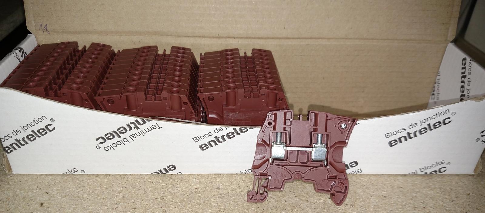 ZS6-BR Screw Clamp Terminal Block - Feed-through - Brown