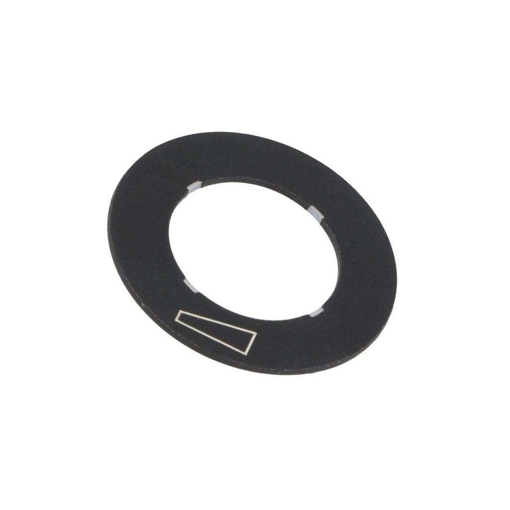 POTENTIOMETER LABEL PLATE, SYMB:STARTING