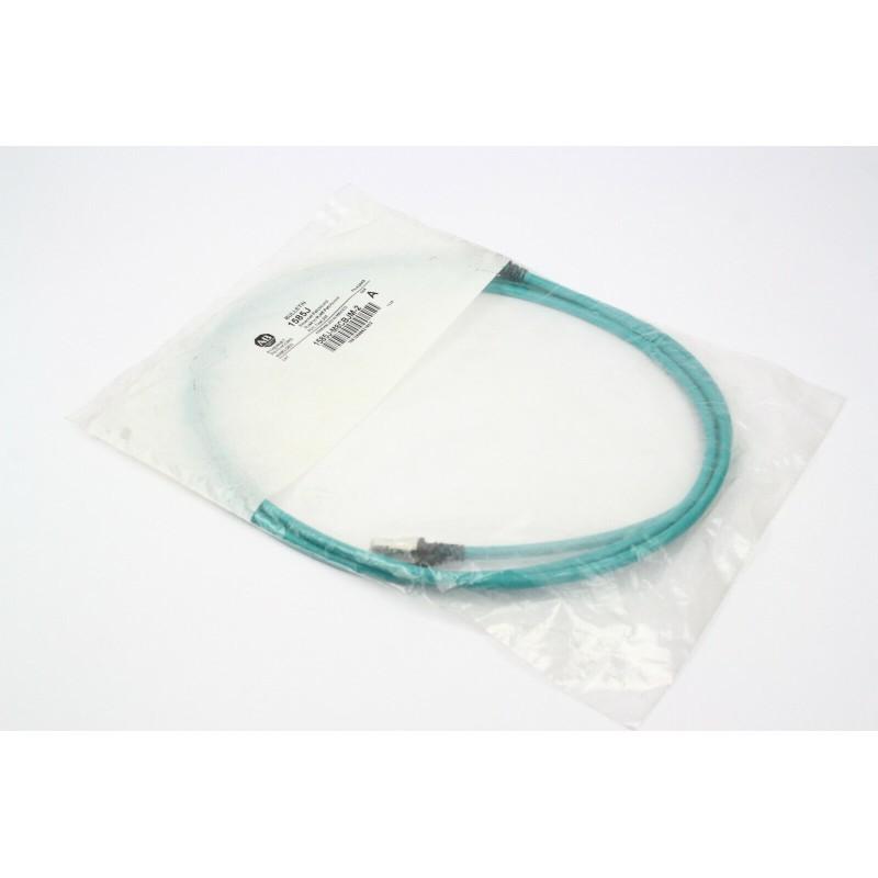 1585 Ethernet Cables, 8 Conductors, RJ45, Straight Male, Standard, RJ45, Straight Male, Teal PVC, Shielded, 100BASE-TX, 100 Mbit/s, PVC General Purpose