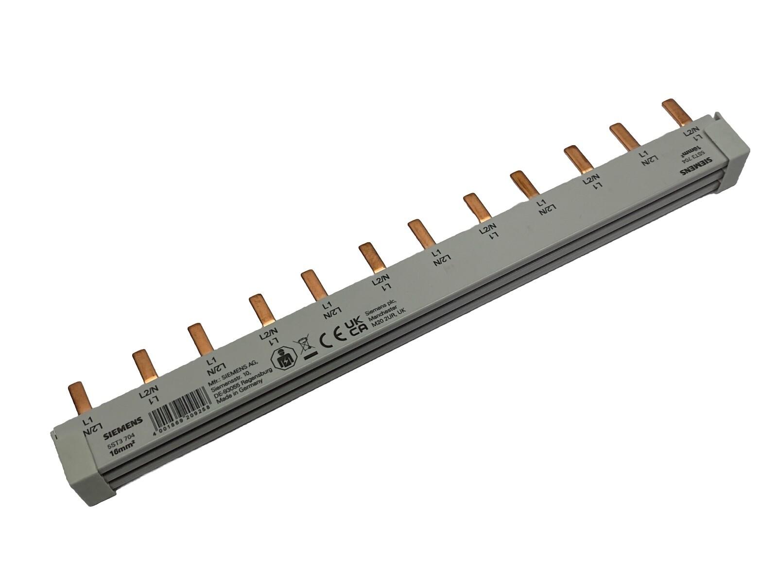 BUSBAR, FULLY INSULATED, 2-PHASES