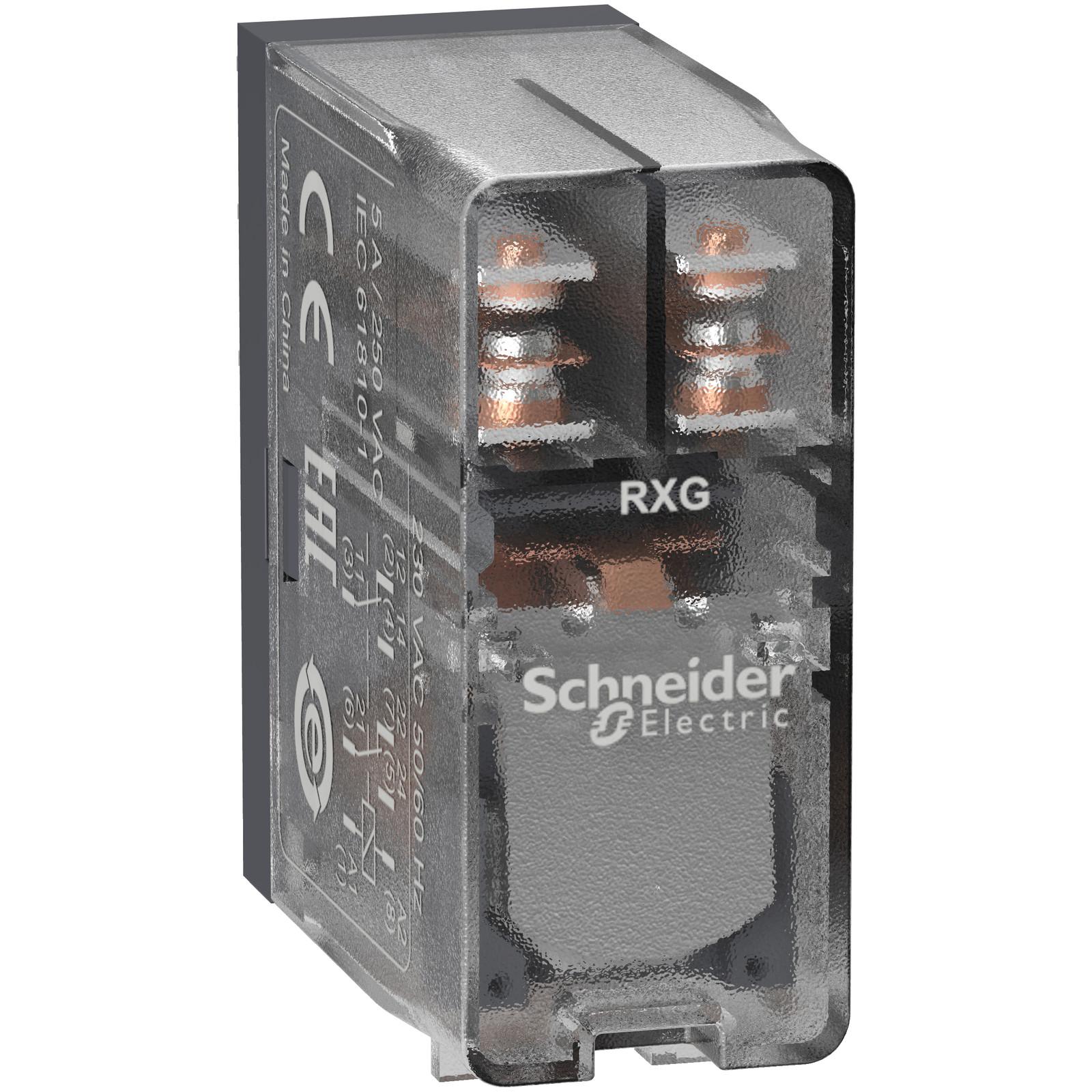 interface plug in relay, Harmony Electromechanical Relays, 5A, 2CO, clear cover, 24V AC