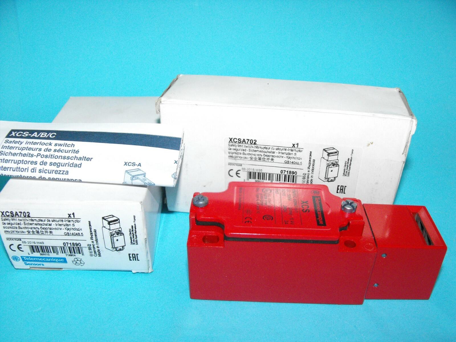 Safety switch, Telemecanique Safety switches XCS, metal XCSA, 2 NC + 1 NO, slow break, 1 entry tapped M20