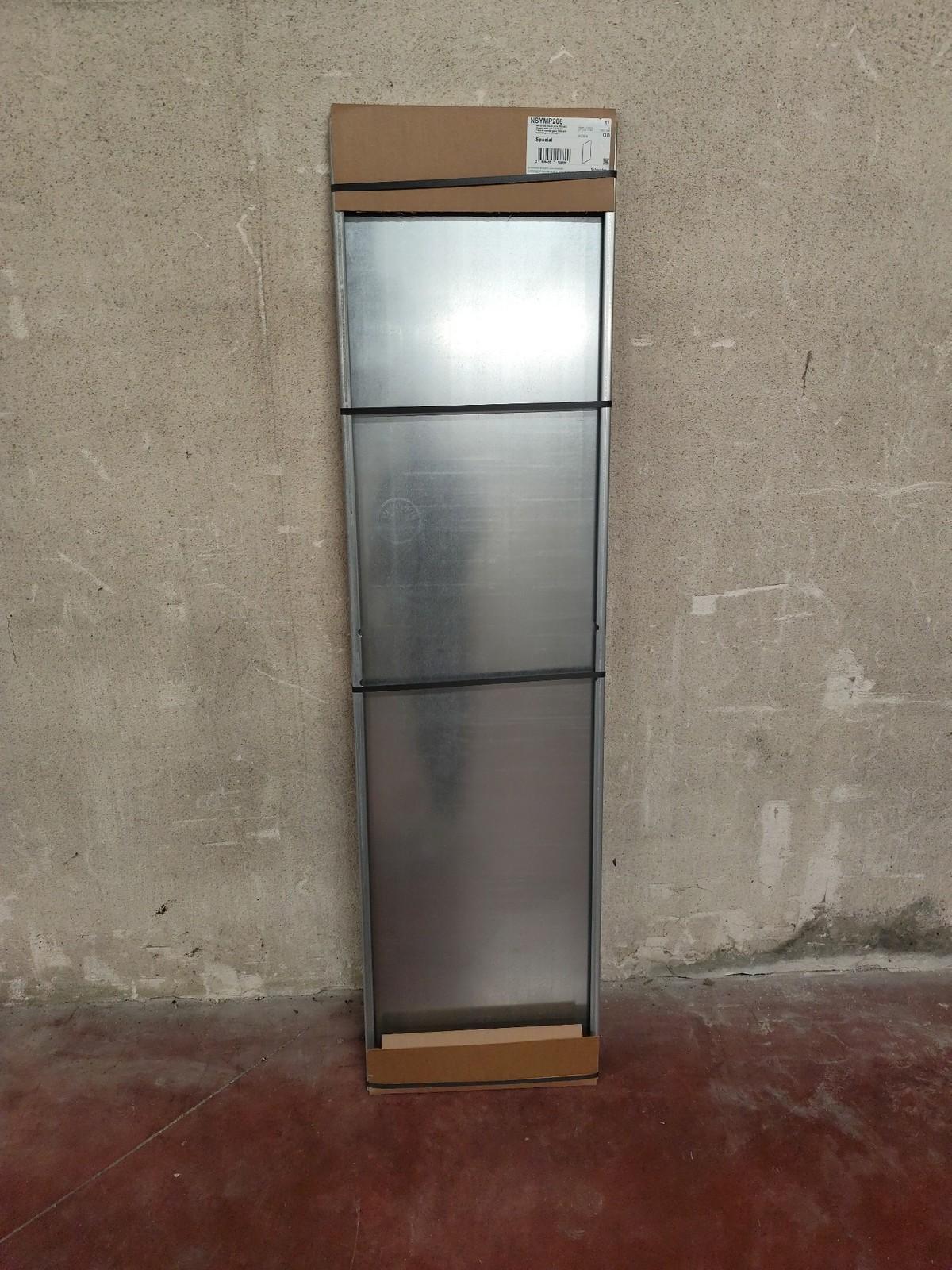Plain mounting plate, PanelSeT SFN, Spacial SF, Spacial SM, for electrical enclosure H2000 W600mm, galvanized steel