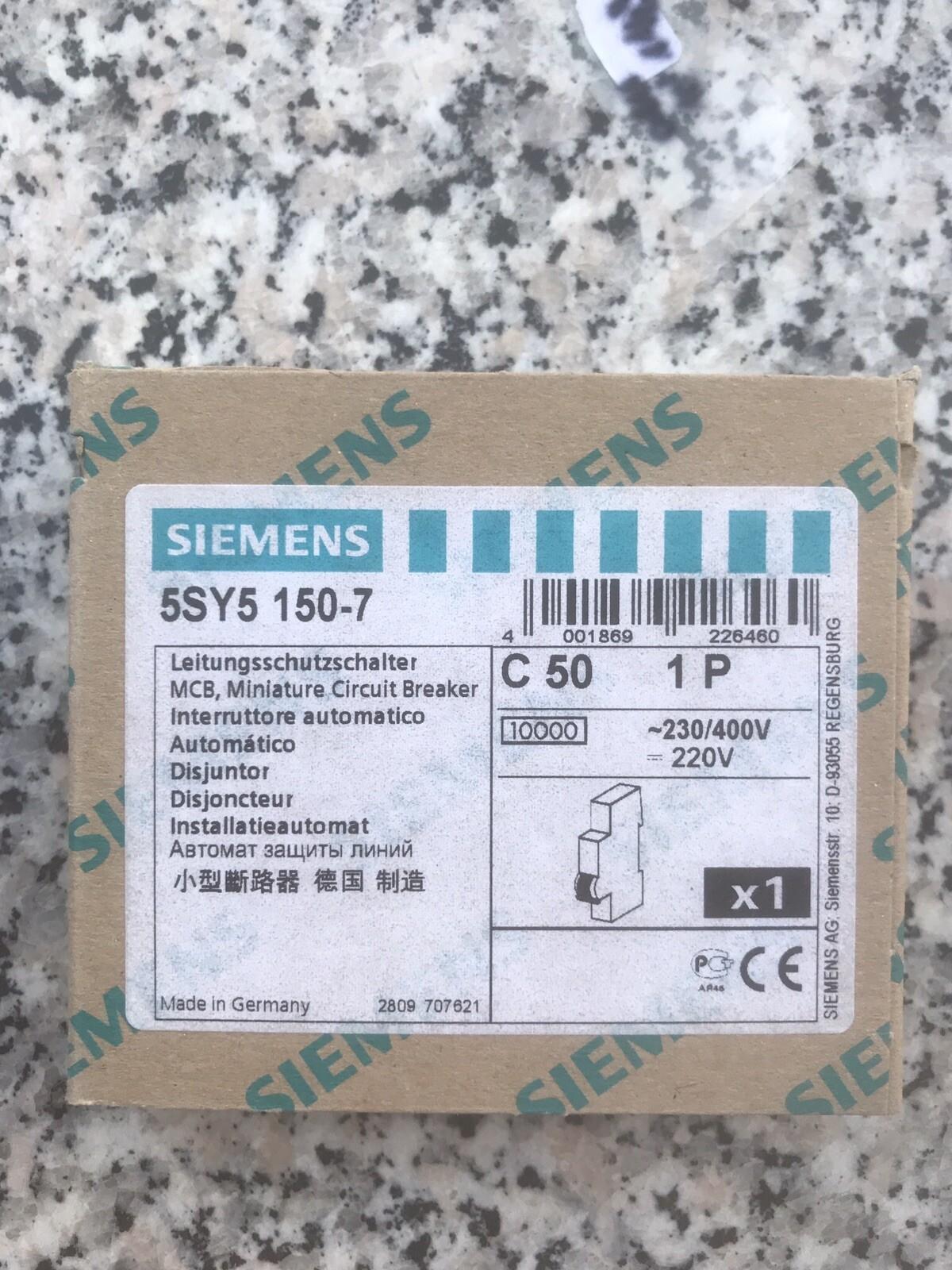 SUP PTOR 5SY5 1P IEC 230V 50A 10K C-TRIP