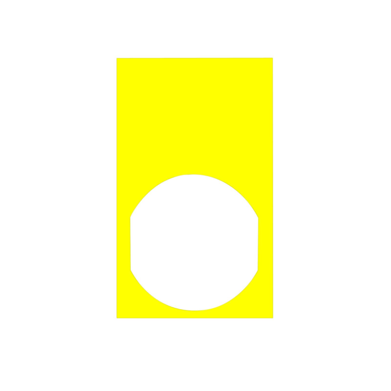 Marked legend, Harmony XB5, Harmony XB4, yellow, name plate 30 x 50mm, unmarked