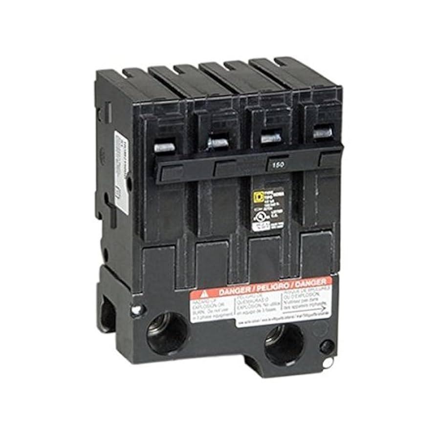 Mini circuit breaker, Homeline, 150A, 4 pole, 120/240VAC, 10kA AIR, standard type, plug in, UL