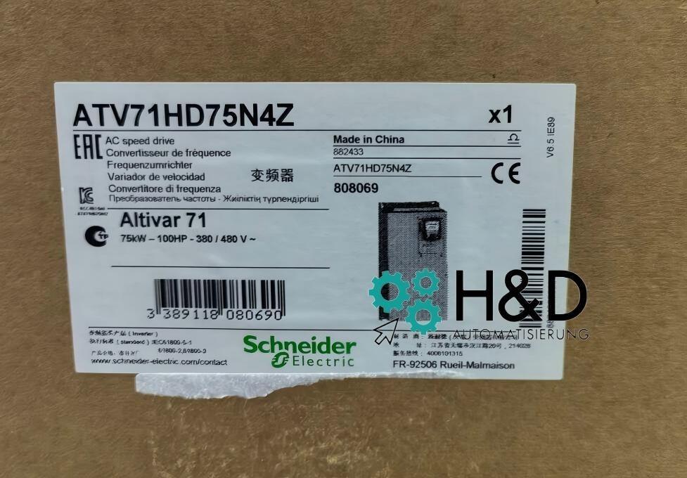 ATV71HD75N4Z Altivar 71, 75 kW neuf et scellé en stock