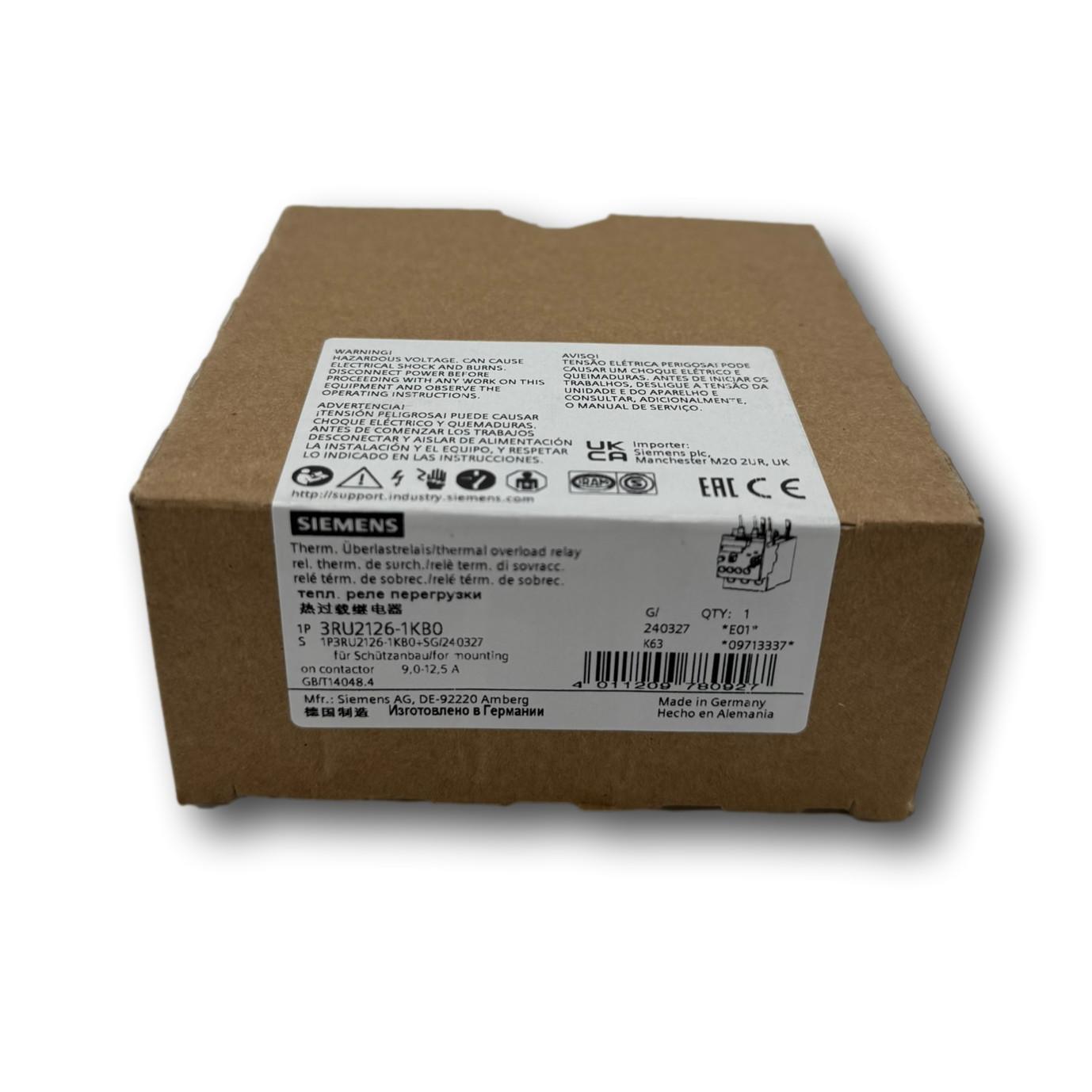 OVERLOAD RELAY CL10 S0 9-12.5A SCREW