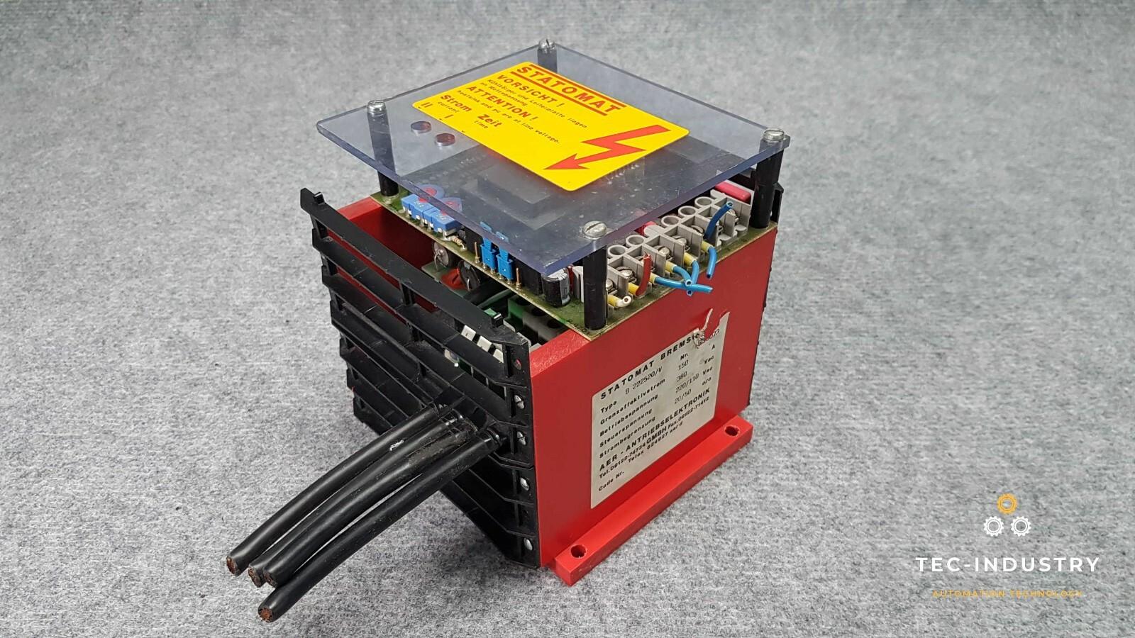 DRIVE ELECTRONICS STATOMAT BRAKE UNIT 222520/V 150 380 Vac