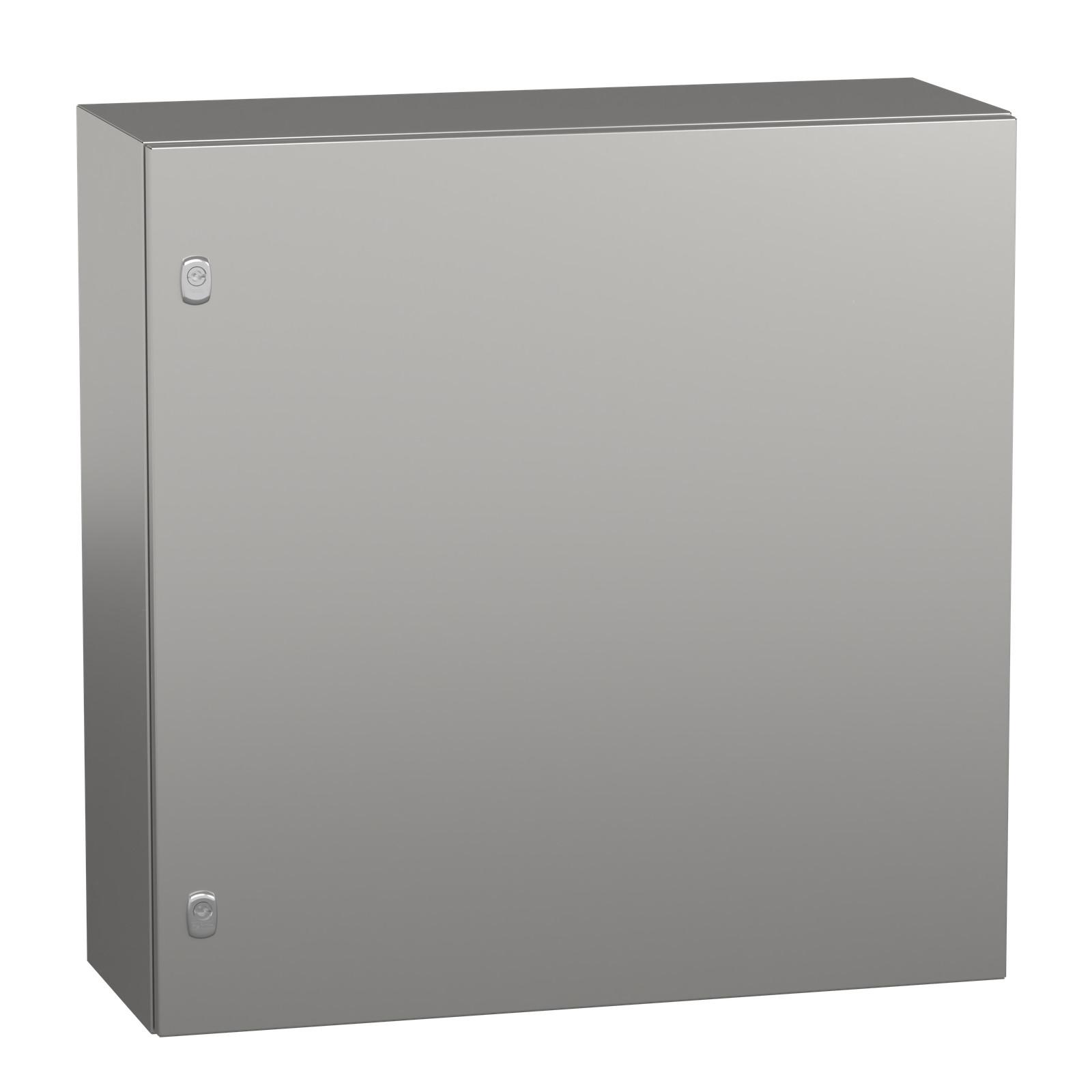 Wall mounted enclosure, Spacial S3X, stainless steel 304L, plain door, 800x800x300mm, IP66