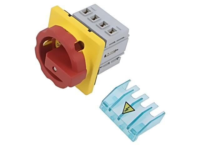 DISC SW 16A ROT HDL 4HOLE R/Y 4P
