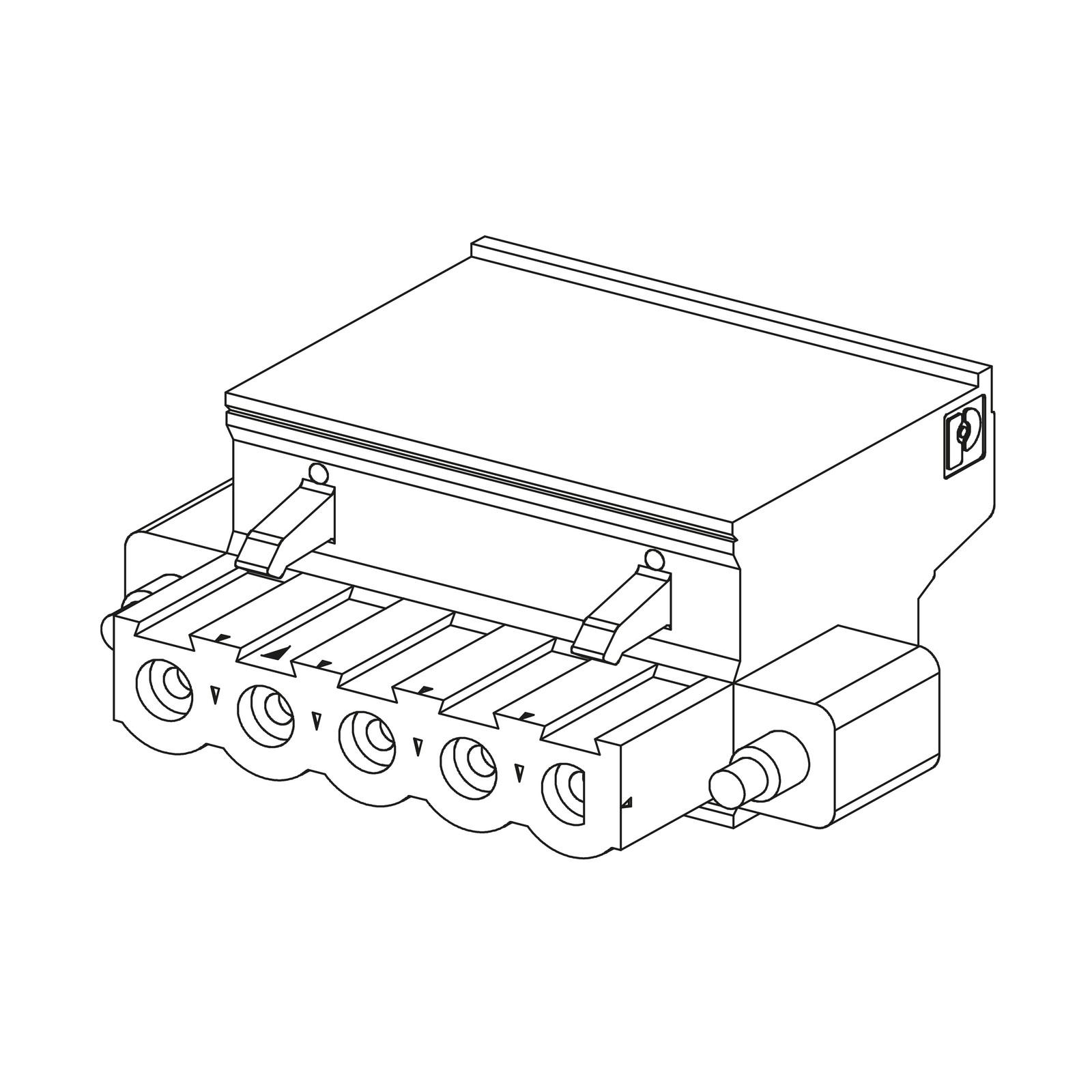 connector kit, Modicon M340, 2 removable connectors, spring type, for power supply module