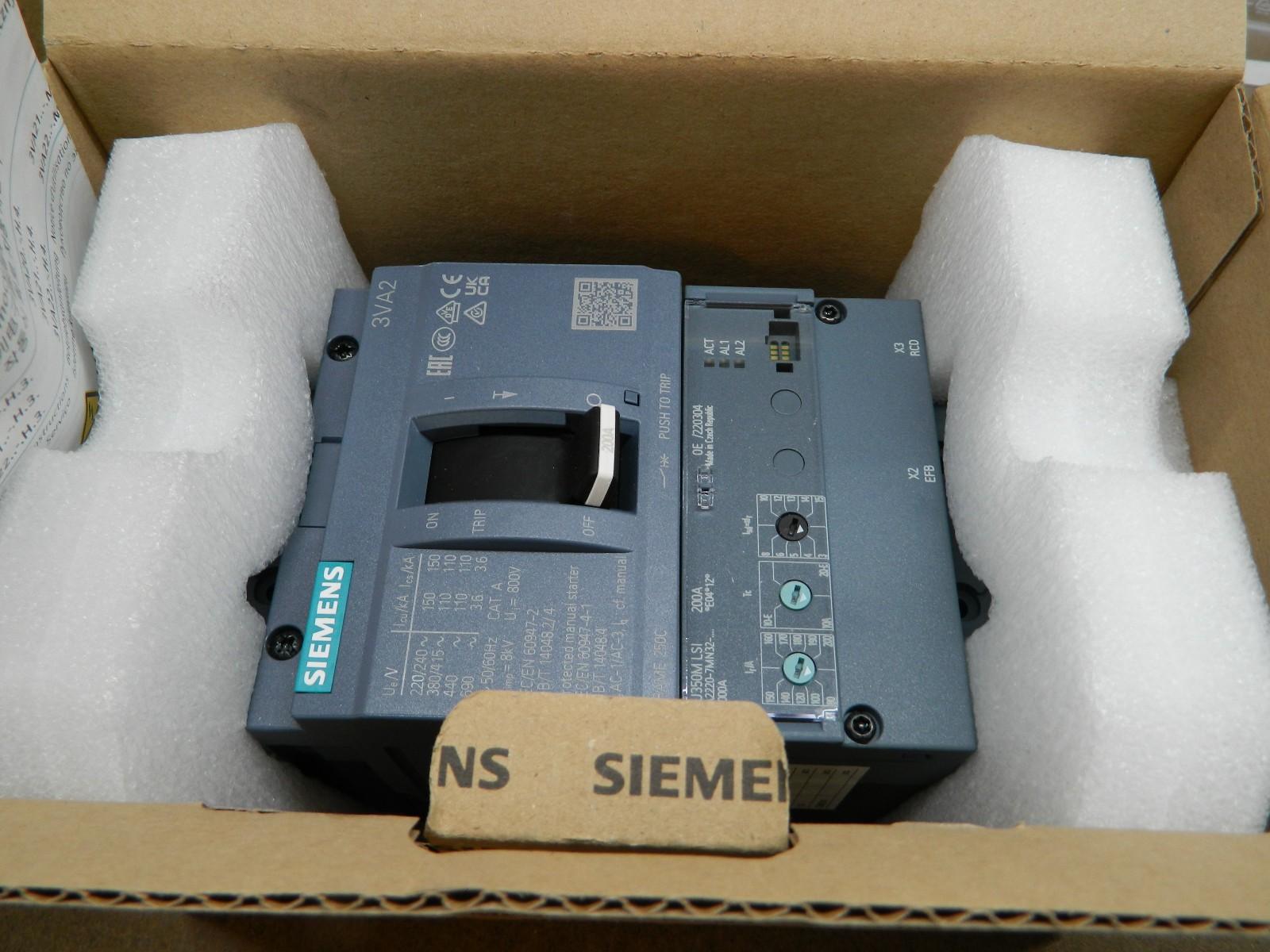 BRKR 3VA22 3P 200A 110KA MCP LSI NUT