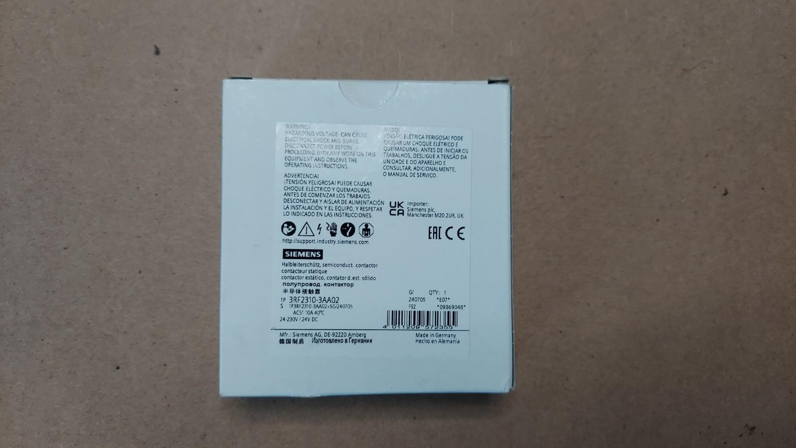 SS CONTACTOR, 10A, 230V, 24VDC COIL, RING ZP