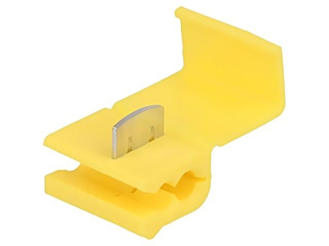 3M Scotchlok Electrical Idc 562-Pouch, Yellow, 12 Awg (Solid/Stranded), 10 Awg (Stranded), 100/Pouch, 1000/Case