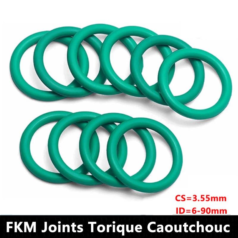 Joints Torique Caoutchouc 6mm-90mm ID 3,55mm CS FKM pour Machines Plomberie