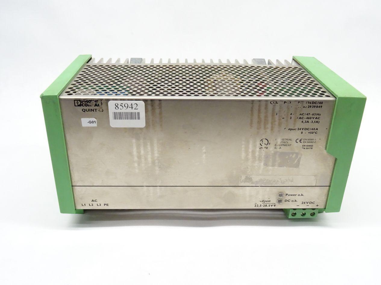 Power Supply 78-107-3300 2939849 Quint-PS-3x400AC/24DC/40