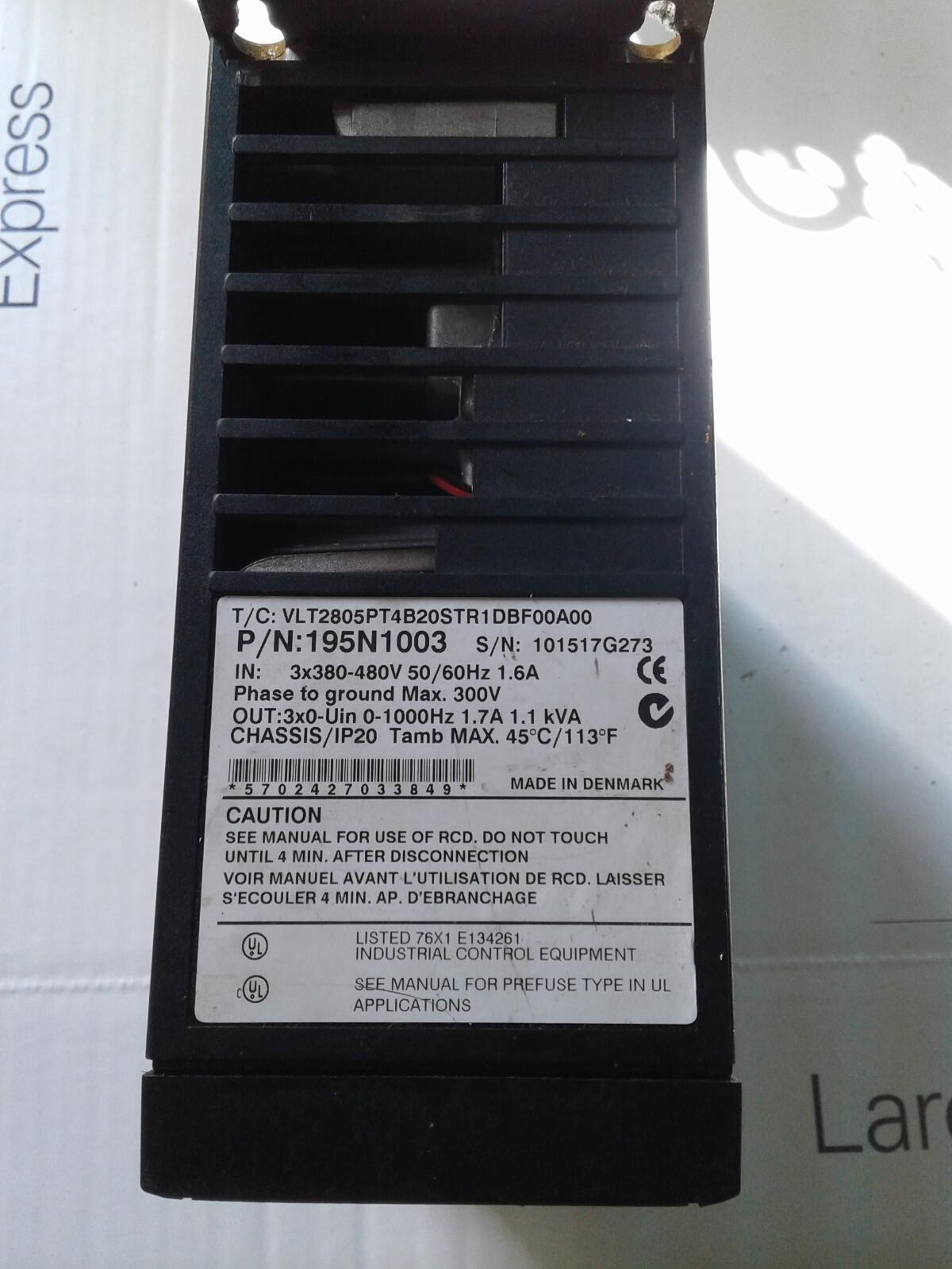 REF T/C:VLT2805PT4B20STR1DBF00A00 CACHE POUR INVERTER VLT2800 S)