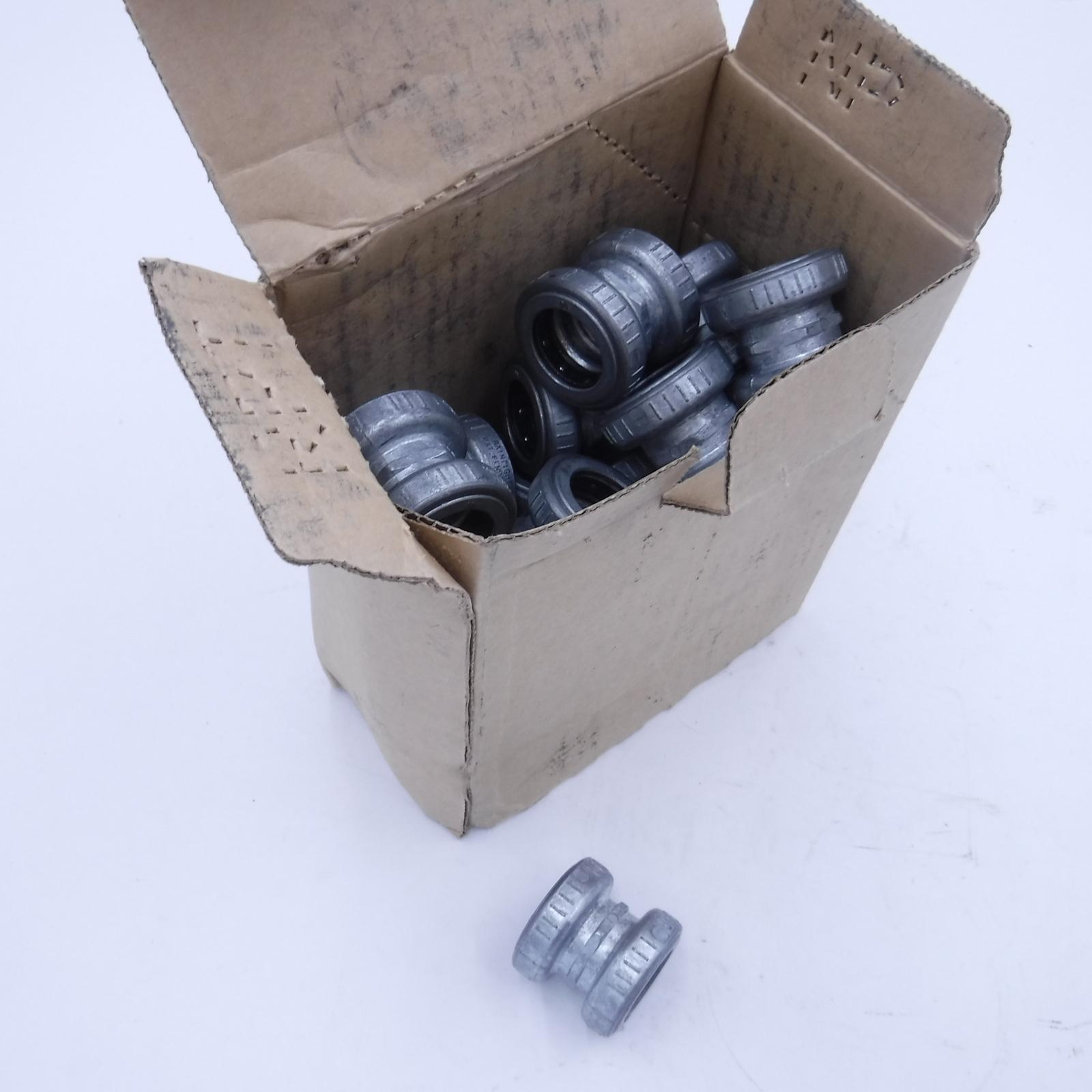 Eaton Crouse-Hinds series push-in raintight coupling, EMT, Zinc die cast, Raintight, no disassembly, 3/4"