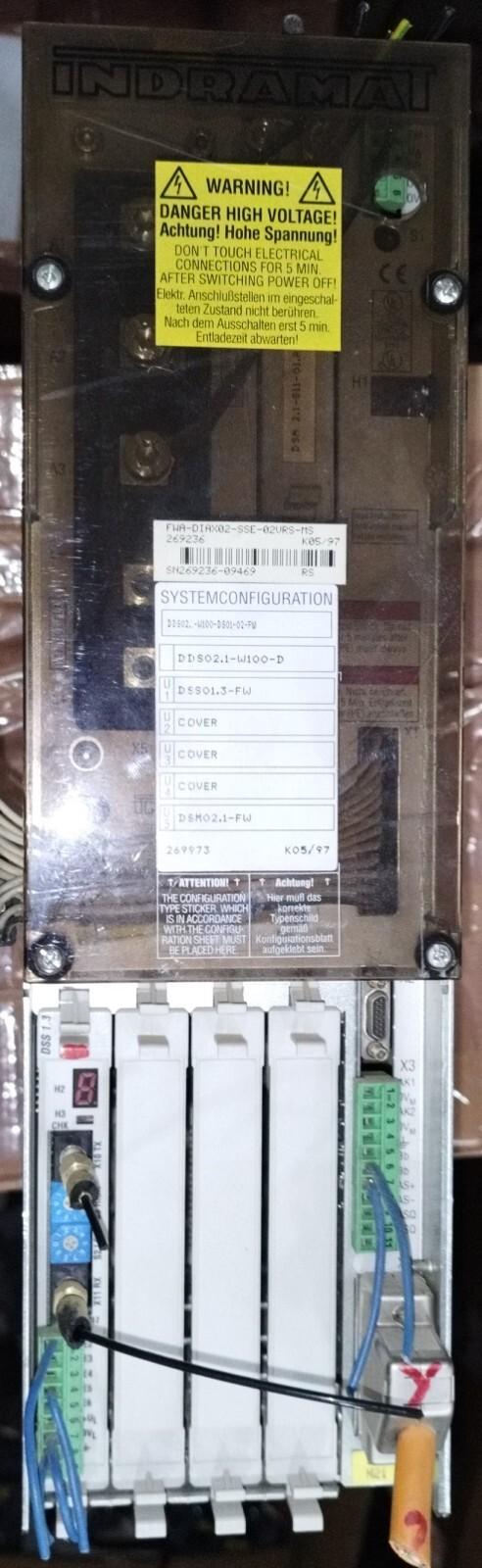 INDRAMAT DDS02.1-W100-D DDS02.1-W100-DS01-02-FW DSS01.3-FW