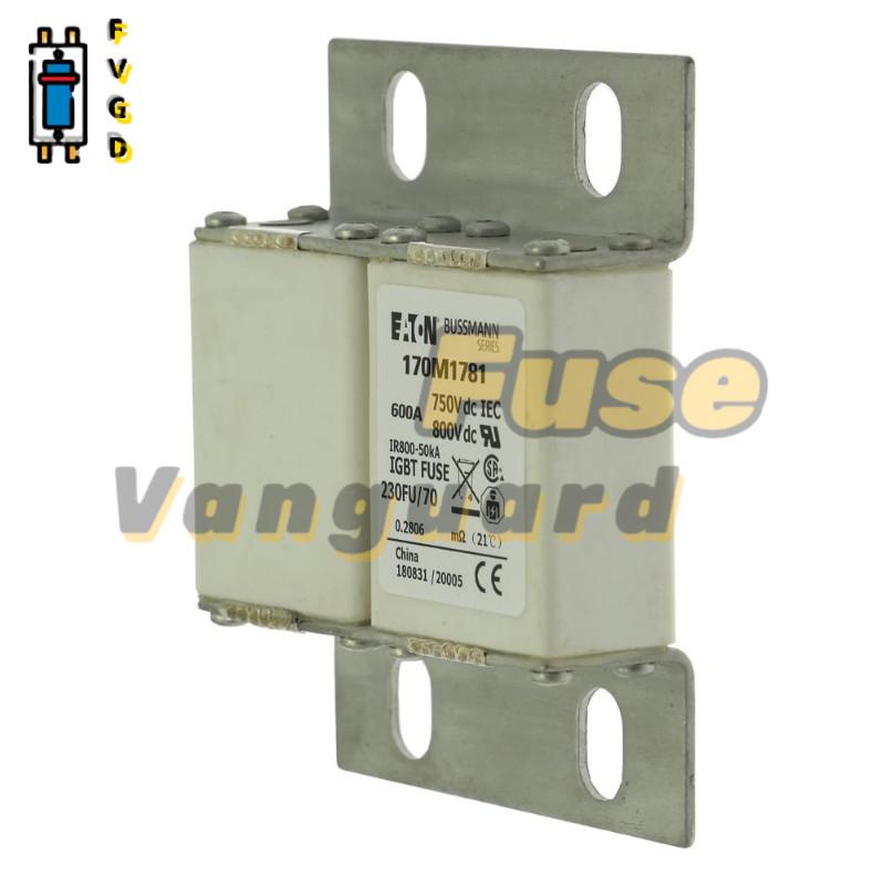 Fuse-link, high speed, 630 A, AC 690 V, size 230, 24 x 78 x 98 mm, aR, IEC, UL