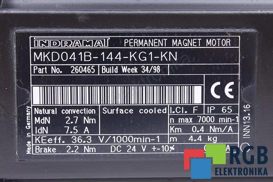 MKD041B-144-KG1-KN STATOR D'occasion