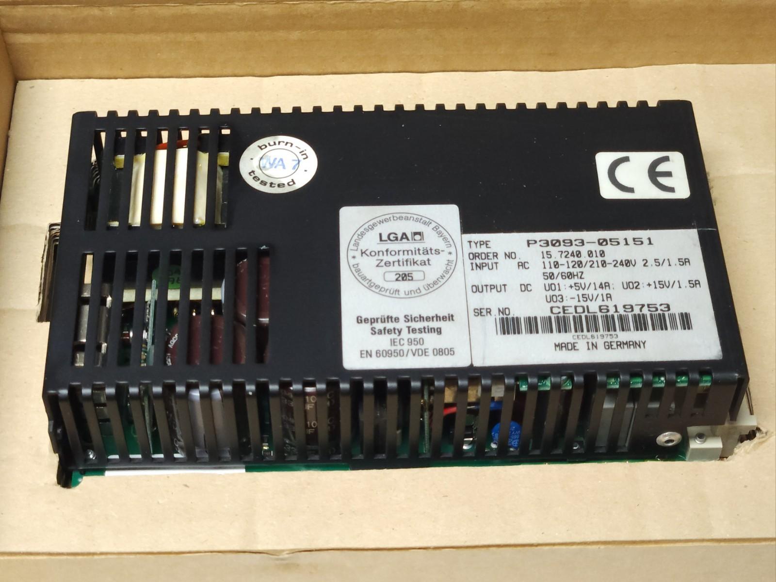 MGV P3093 05151 Power Supply Input 110-240 VAC Output 5-15 VDC PARTS ONLY