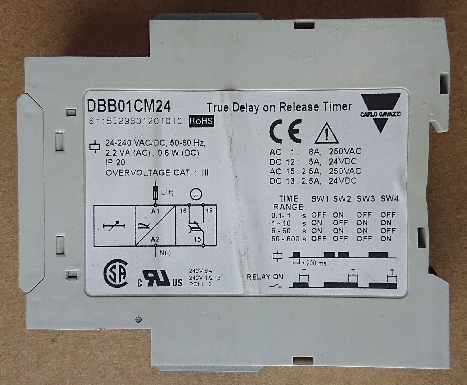 Timer True delay on release - Timer True delay on release, DIN rail mount, 22,5x80x99,5mm Euronorm housing, selectable time ranges 0,1s - 10m, Supply voltage 24-240Vac/Vdc, Screw terminals connection, 8A SPDT relay output