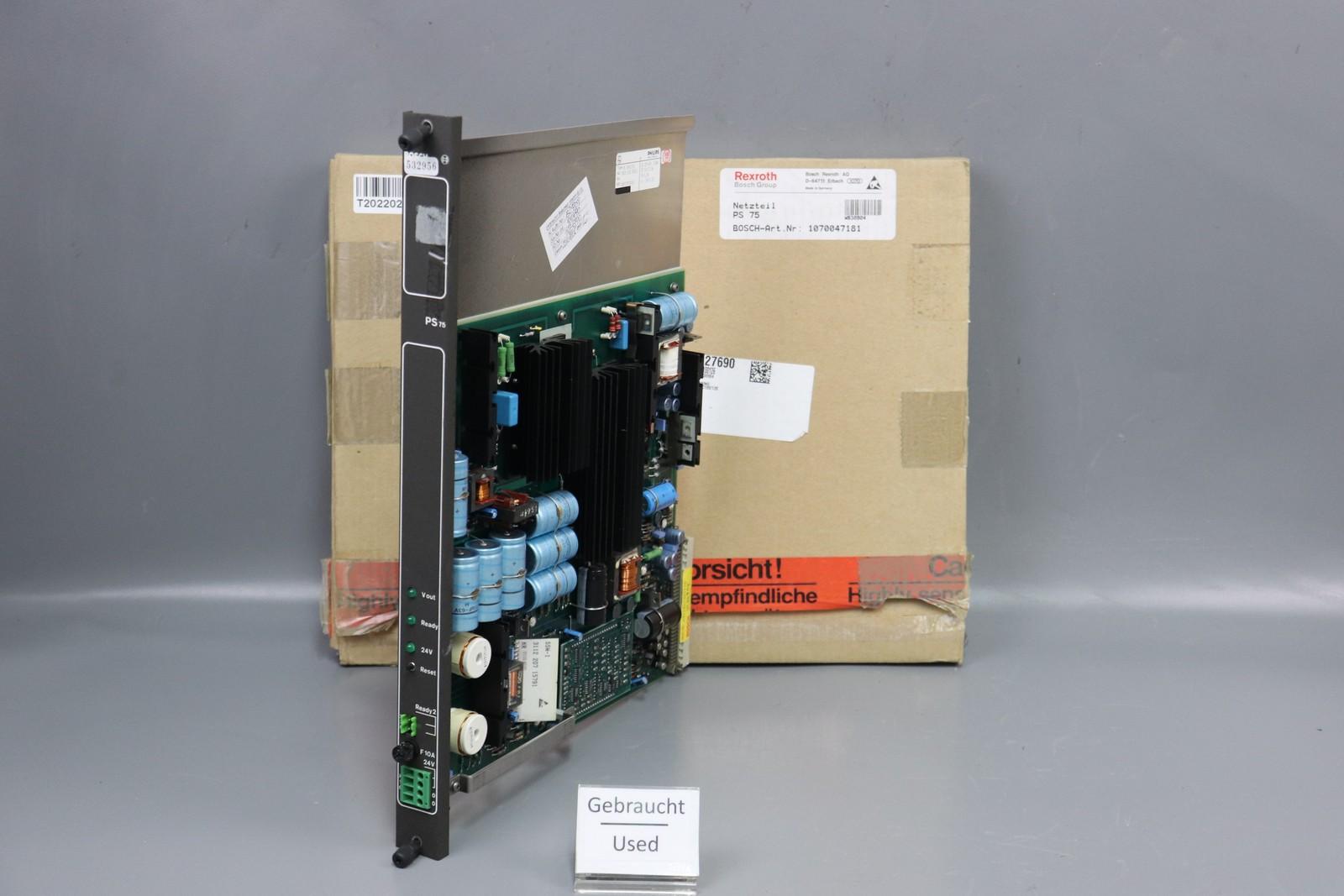 Bosch PS 75 CNC Alimentation 1070047181 PHILIPS PE 1843/01 Utilisé OVP