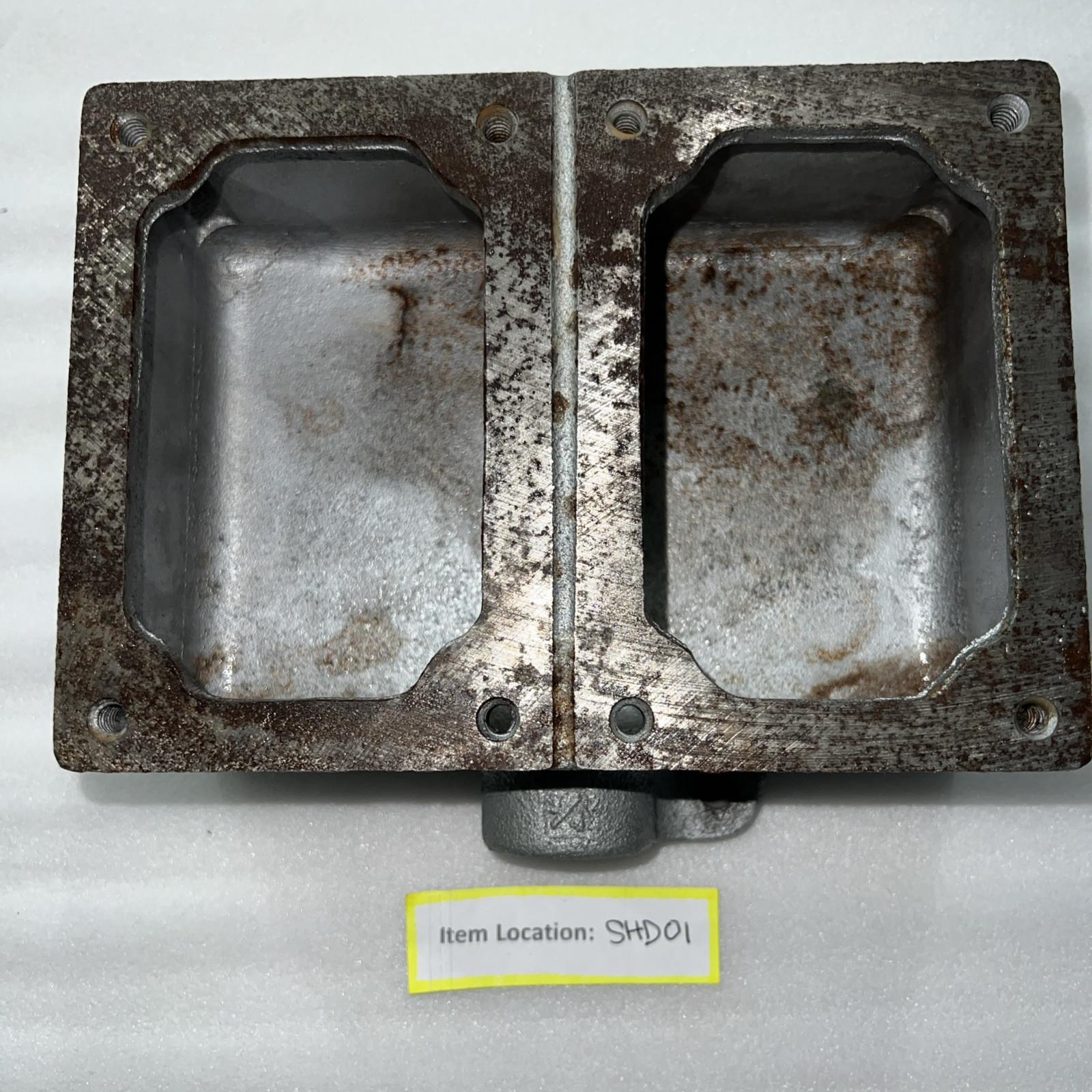 Eaton Crouse-Hinds series FlexStation EDS back box, Feraloy iron alloy, Two-gang, Dead end, 3/4"