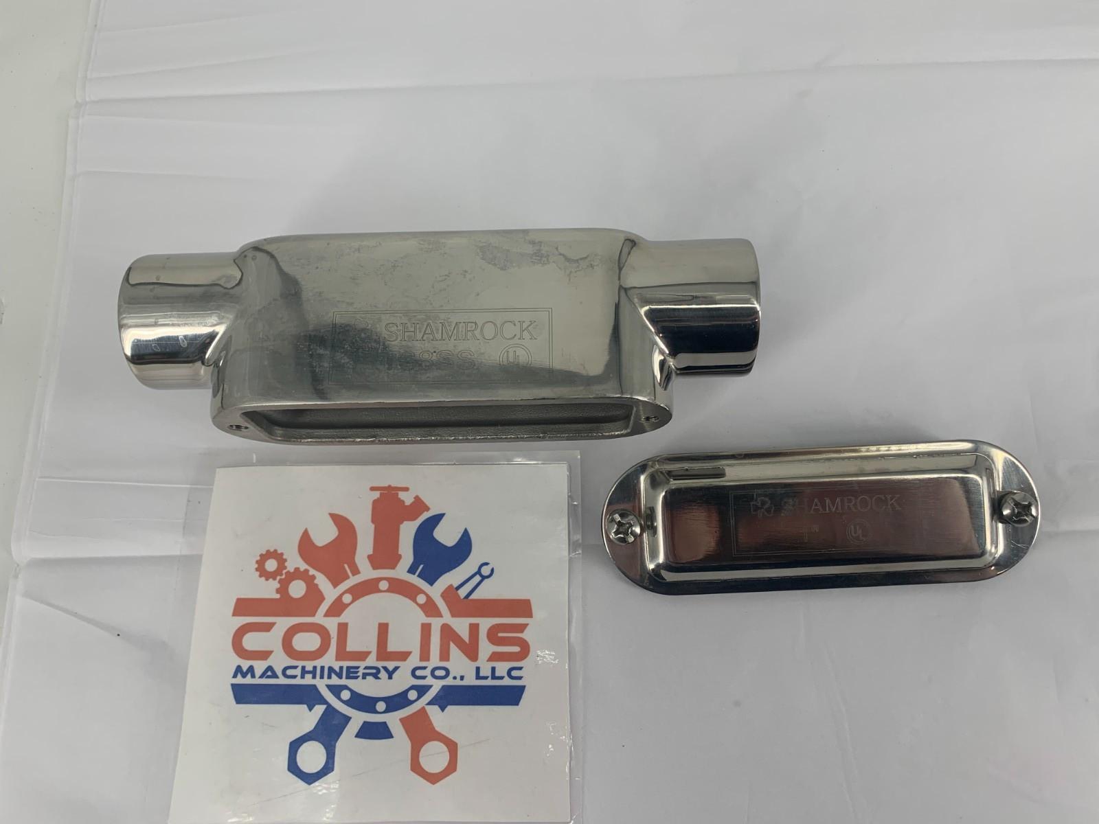 Eaton Crouse-Hinds series Condulet Form 8 conduit body, cover and gasket, Stainless steel, T shape, 1"