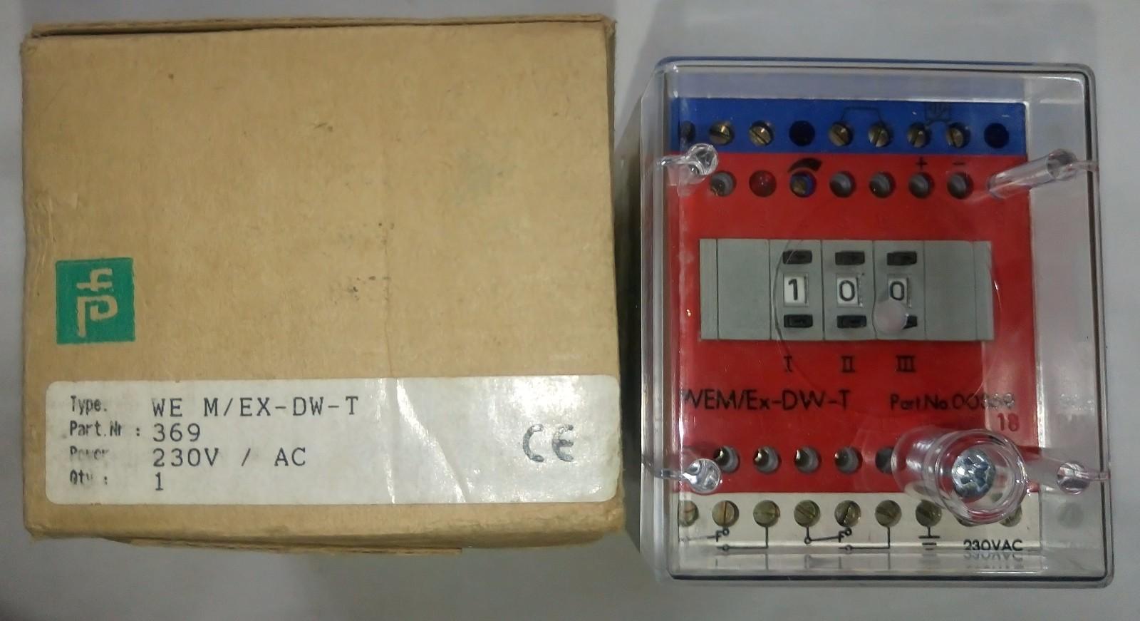 Relais de moniteur de vitesse de rotation WE M/Ex-DW-T